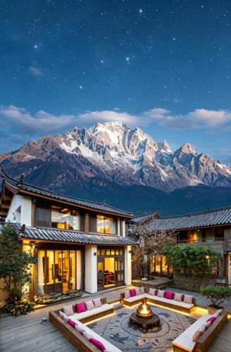 Shuhe Old Town House | 丽江无尔雪山下泳池花园民宿