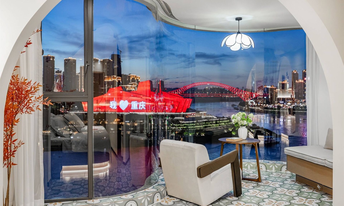 Yuzhong Apartment | Baihong Riverview Drone Show Apartment