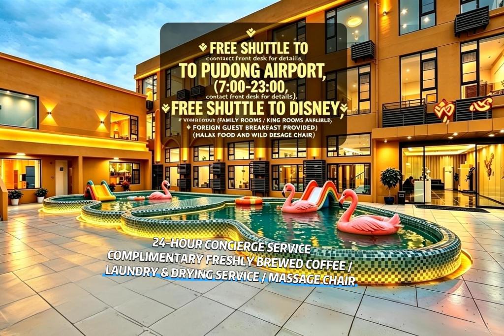 Pudong Hotel | 初心莫舍酒店Chuxin Moshe Hotel Shanghai Shanghai International Tourism Resort BranchFree shuttle to Shanghai Airport Disneyland Heartshaped outdoor infinity pool Freshly ground coffee Laundry service Massage chairs Breakfast for foreign