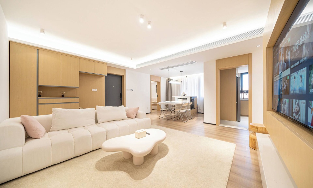 Downtown Shanghai Apartment | CityHome-Modern 3BRs 2Baths CAC&Fheating