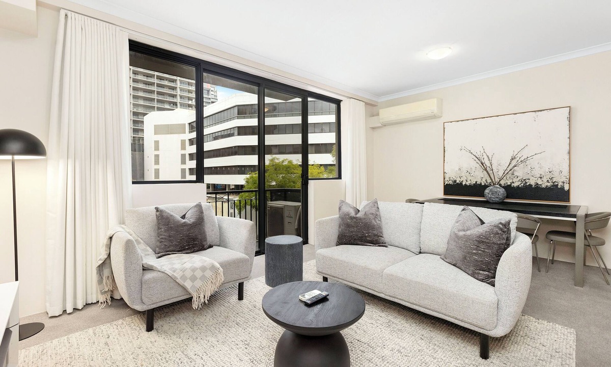 East Perth Apartment | Executive Elegance: Stylish 1BR Suite on Hay St