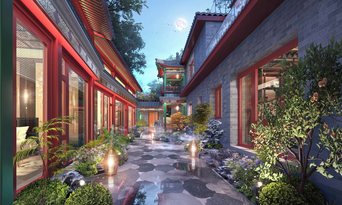 Wangfujing Shopping Area Hotel | Happy Dragon Imperial Garden Courtyard