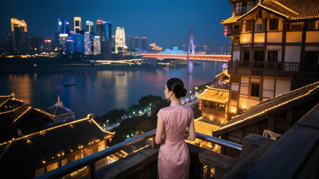 Jeifangbei Central Business District Hotel | Holiday River View Hotel,Hongya Cave,Jiefangbei,Chongqing