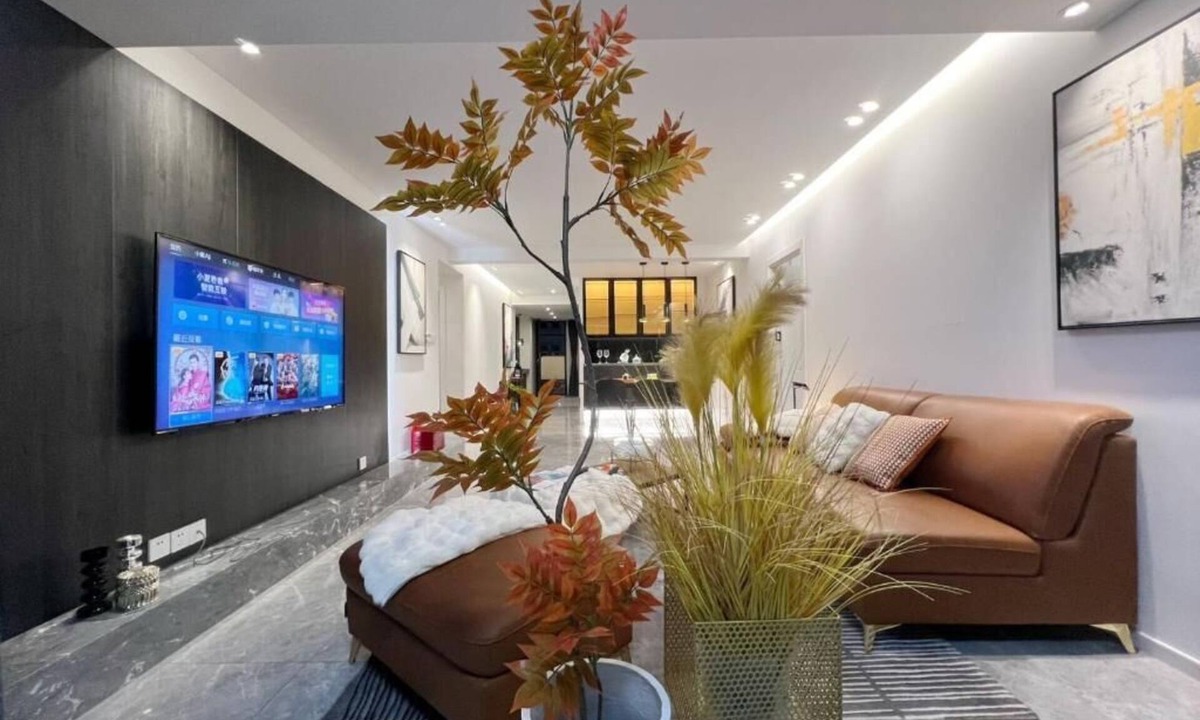 Jing'an Apartment | Jing'an Temple Nanjing West Road Central air conditioning + floor heating