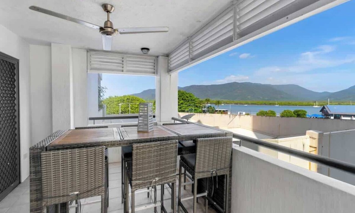 Cairns Central Business District Apartment | Madison Magic: Waterfront Balcony Haven with Pool