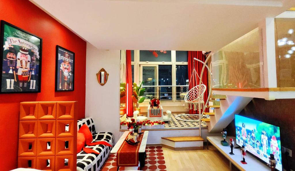 Hong Kou Apartment | Meisuguan Apartment City Night View, 10-Min Walk to The Bund & Metro Lines 10 & 12