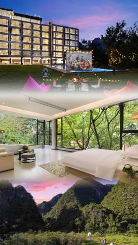 Yangshuo House | Yangshuo Cloud Hotel - View King Size Bed - Private Bathtub - Endless Pool - Lawn and Surrounded - Western Breakfast