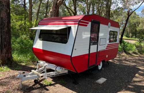 Crescent Head Other | Alice & Elvis, Crescent Head, Retro Caravans with Deck, Bathroom & Outdoor Bath in a Bush Setting near the Beach