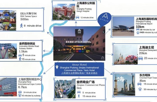 Jinqiao Hotel | Atour Hotel Shanghai Pudong Jinqiao International Commercial Plaza