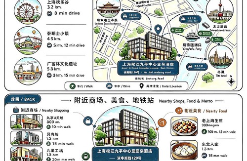 Songjiang Hotel | Atour Hotel Shanghai Songjiang Jiuting Center