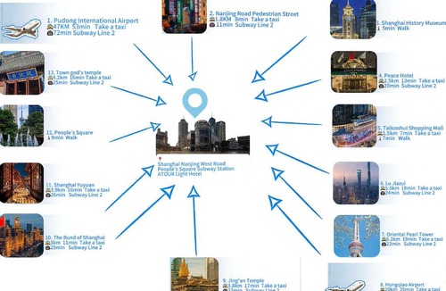 Downtown Shanghai Hotel | Atour Light Hotel Shanghai West Nanjing Road People Square Metro Station