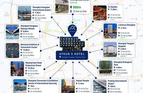 Changning Hotel | Atour S Hotel Shanghai Hongqiao Tianshan Road