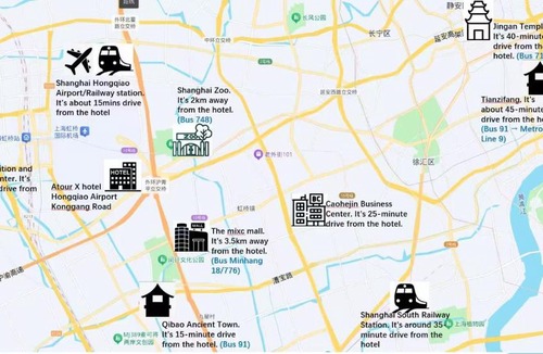 Shanghai Hotel | Atour X Hotel Shanghai Hongqiao Airport Konggang Road
