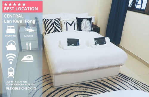Central Apartment | Beautiful studio+Balcony @ Central/Lan Kwai Fong