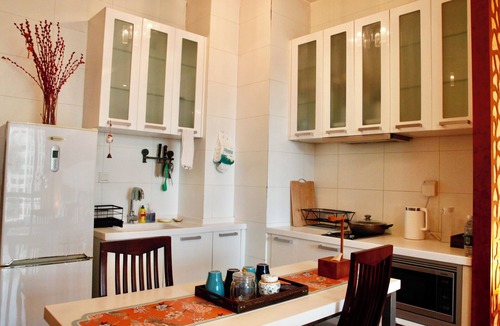 Beijing Central Business District Apartment | Beijing CBD area luxurious four-person room with two queen-size beds