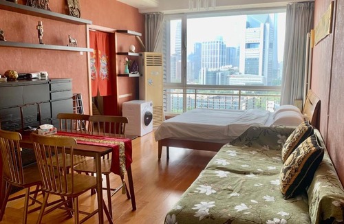Shuangjing Apartment | Beijing CDB- Cozy flat with Queen bed and City view