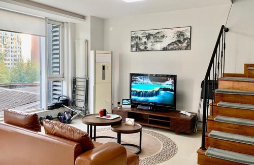 Shuangjing Apartment | Beijing City Center - 3-bedroom, 2-bathroom duplex family flat