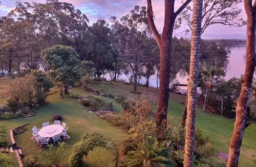 Urunga Apartment | Belle Vue-River front in Urunga-peaceful, amazing views, bird song. Small dog OK