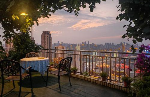 Jeifangbei Central Business District House | Chonqing Dushe Mingju Night Glow B&B-City View&River View杜舍铭居江景民宿