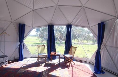 Balmattum Cottage | Clouds - Self Catering Dome accommodation with private deck, BBQ and lawn