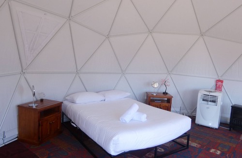 Balmattum Cottage | Clouds - Self Catering Dome accommodation with private deck, BBQ and lawn