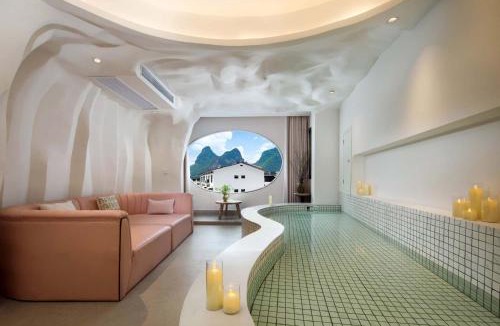 Yangshuo Hotel | Cotton Castle Designer Hotel-New Hotel, INS Cave Style,Bubble Pool,Family-friendly,Free Self-Service Laundry & Drying,Travel Guide,Book Tickets, Scooter& English Customer Service
