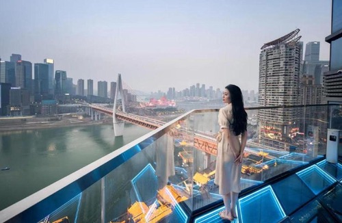 Jeifangbei Central Business District Hotel | Holiday River View Hotel,Hongya Cave,Jiefangbei,Chongqing