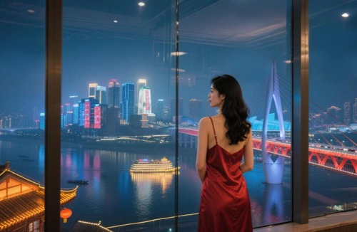 Jeifangbei Central Business District Hotel | Holiday River View Hotel,Hongya Cave,Jiefangbei,Chongqing