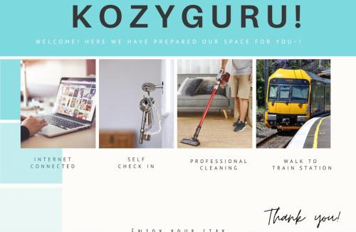 Burwood Apartment | KozyGuru | Burwood | Harbour Bridge-View Apt