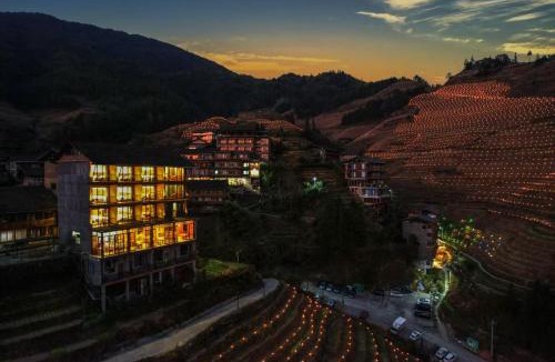 Longsheng Hotel | Longji Forest Lodge-Terraced landscape from the room, Pick-up and drop-off service from Ping'an Village Parking Lot, Sunrise& Sunset