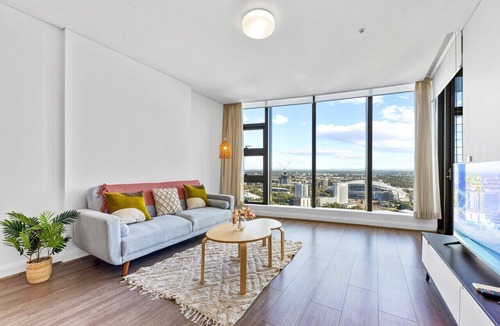 Sydney Olympic Park Apartment | Modern 2BR Haven High Level & Stadium Views