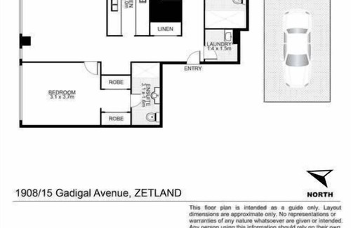Zetland Apartment | Modern and Spacious 3BR Zetland Apartment with Views over Moore Park