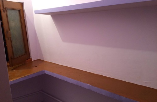 Aliganj House | Open terrace with double bedroom