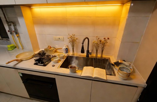 Midong District Apartment | PS5/OLED TV/Exbition Center/EV charging parking place/dishwasher/hot tub/washer
