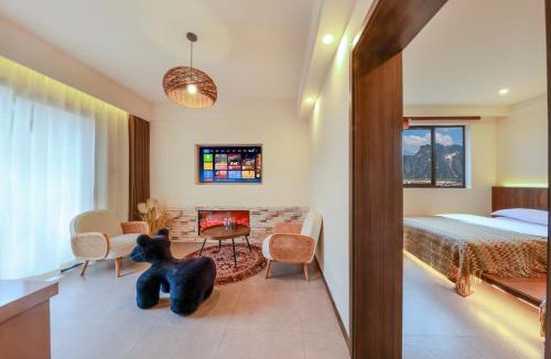 Lintong District Cabin | Qingqian Guanshan Swimming Pool Private Hot Spring B&B