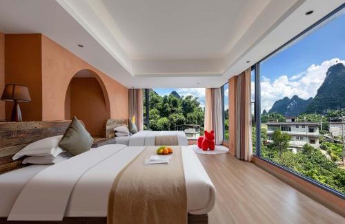 Xingping Ancient Town Hotel | Riverside Bamboo Frest Hotel