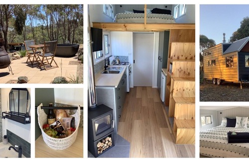Eppalock Bed & Breakfast | Secluded Bushland Tiny Home with outdoor Hot Tub and Hamper