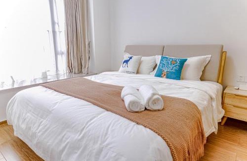 Taishan Apartment | Selenium Spring Town - Yihe Hot Spring Resort - Mei Family Courtyard - Taishan Pedestrian Street - Warm 2-bedroom