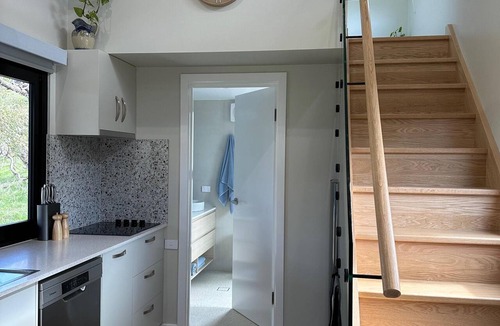 Flaxman Valley Cabin | Serene - Self contained tiny house with king bed in one room, and either king or two singles in the other room.