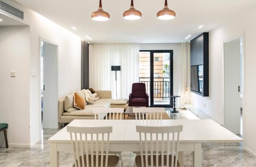 Jing'an Apartment | Shanghai Jing'an Art Pavilion-Large 3Bedrooms South-north Direct Sunny House