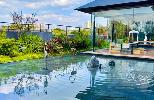 Chengdu City Centre Hotel | Terra Art Zen Hotel with Rooftop Zen Garden, Veggie Dining,Pick-up service,English speaking,Free Laundry
