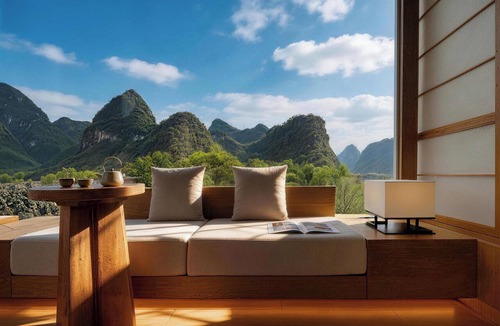 Yangshuo Hotel | The First Glimpse Karst Villas - Impression Liusan Jie Branch - Neo-Chinese Courtyard Design