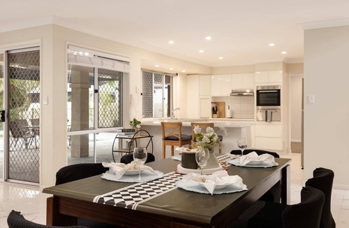 Helensvale House | Waterfront Retreat with Pool & Private Pontoon
