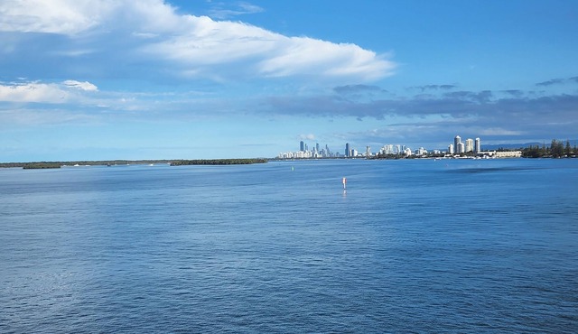 Breathtaking view of( pacific ocean),Broadwater ,surfers paradise skyline