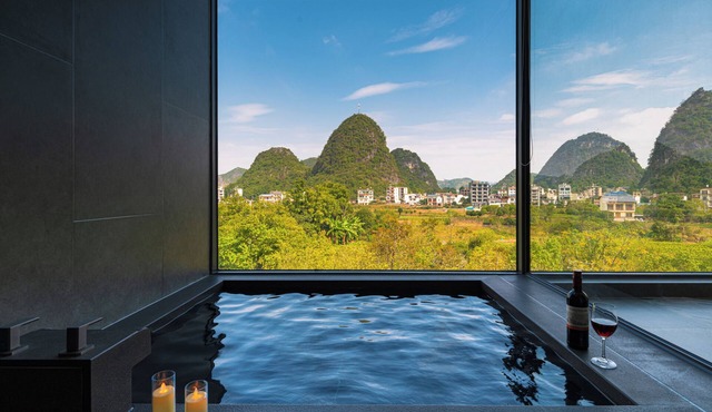 Cindy Villa - Rice Fields & Karst Peaks at Yulong River - Infinity Pool