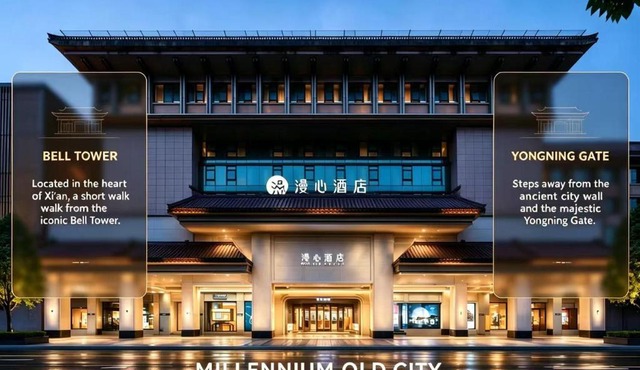 Manxin Hotel Xi'an Bell Tower Yongning GateBarrier-free English Service Non-smoking Hotel