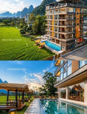 Meadowscape Resort at Yulong River - Karst Views & Infinity Pool & Tickets Reservation Service & Free Laundry