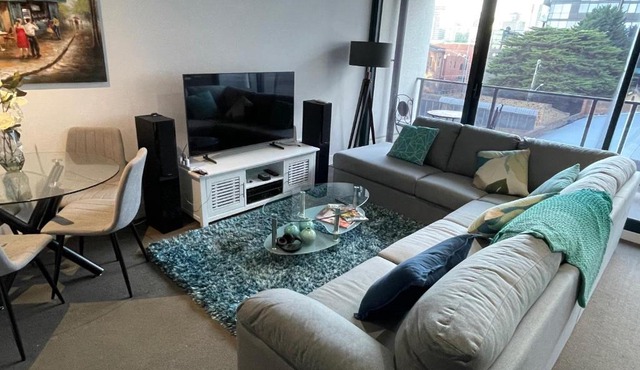 Modern Luxurious with private parking on premises and fast internet