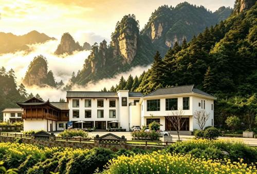 Shambhala Hotel of Zhangjiajie-Within National Forest Park-5min walk to Yangjiajie Cable Car-Free pick up to Park West Gate- English speaking hostess-Hand-drip Coffee- Zen and Tea Culture- Free laundry& Elevator - Personal itineraries & ticket reservation