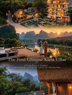 The First Glimpse Karst Villas - Impression Liusan Jie - Neo-Chinese Courtyard Design & Personal Soaking Tubs - Infinity Pool & a Single Secluded Pool Suite - Complimentary Pick-up from Airport & Railway station for 3-Nights